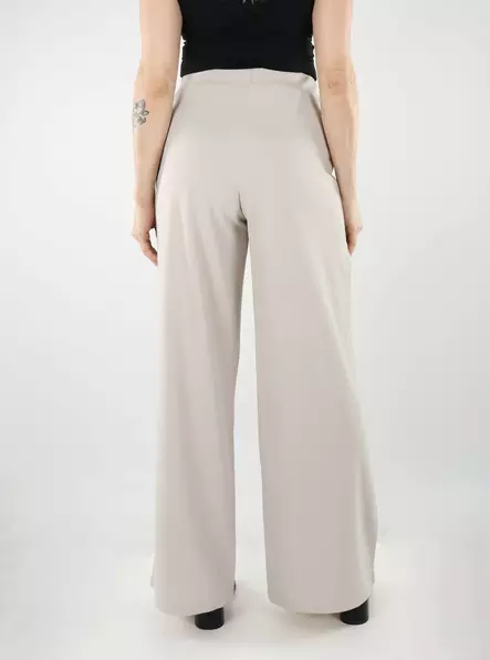 JDY naisten leveälahkeiset housut Geggo Button beige - Naisten housut - 140507 - 2