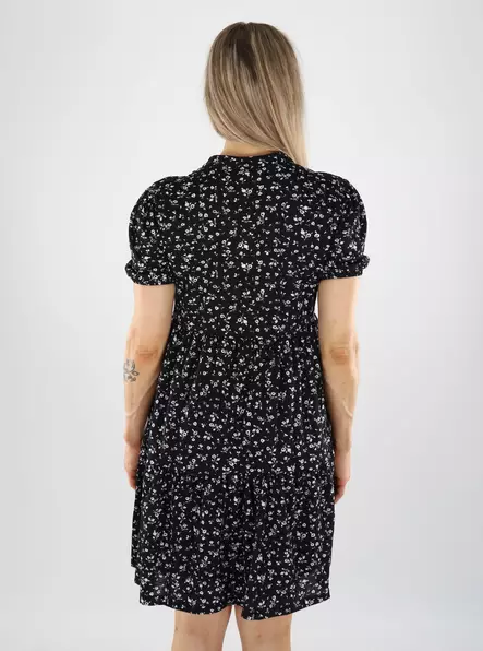 JDY naisten mekko Zoey musta/kukkakuvioinen - Klänningar och tunikor - 140957 - 2