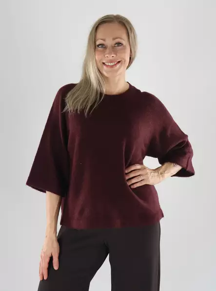 Only damtröja Pullover 3/4 port royale - Stickat för damer - 141487 - 1
