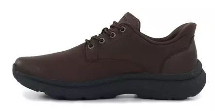 Skechers miesten nahkaiset kävelykengät 205895/RDBR - Promenadskor för herrar - 141897 - 2
