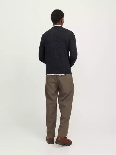 Jack&Jones miesten neule Blulambswool black/twist - Stickat för herrar - 142217 - 2