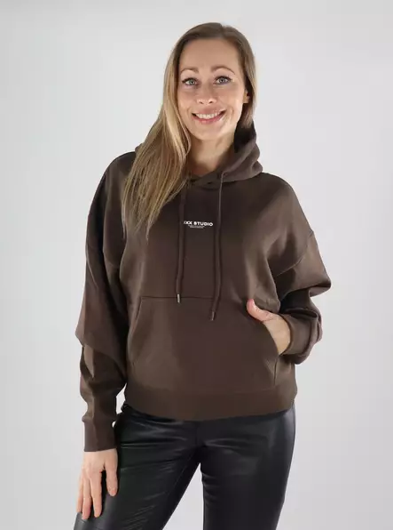 JJXX naisten huppari Studio hood ruskea - Naisten hupparit ja colleget - 139627 - 1