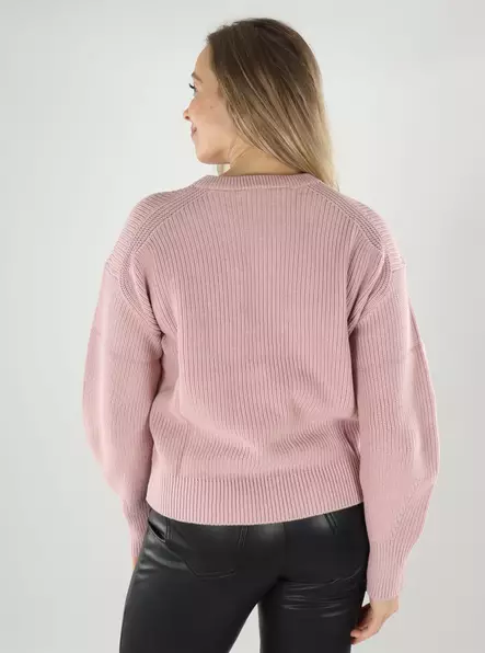 JJXX naisten neule Mila twist vaaleanpunainen - Naisten neuleet - 139687 - 2