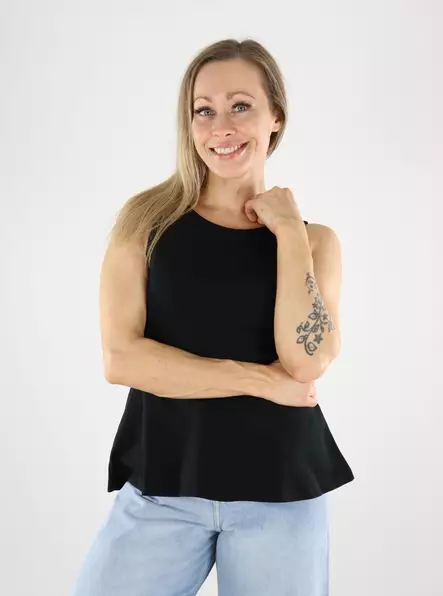 Only naisten peplumtoppi Kiss peplum musta - Toppar för damer - 140757 - 1