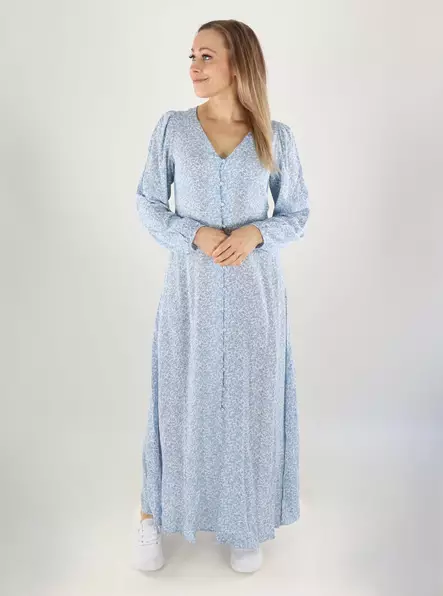 Pieces naisten mekko Gaitlyn vaaleansininen/valkoinen - Mekot ja tunikat - 141027 - 1