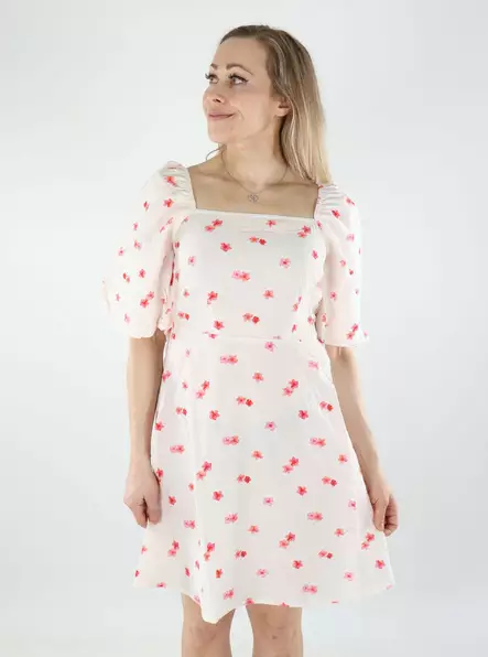 Vero Moda Mekko Odette 2/4 Short Bow valkoinen - Mekot ja tunikat - 140517 - 1