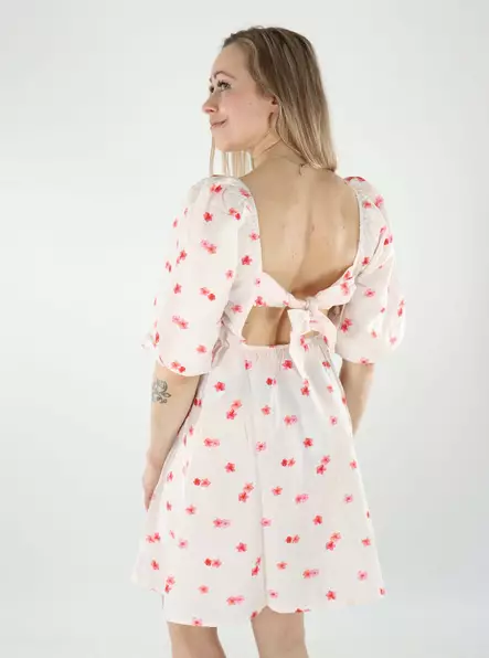 Vero Moda Mekko Odette 2/4 Short Bow valkoinen - Mekot ja tunikat - 140517 - 2