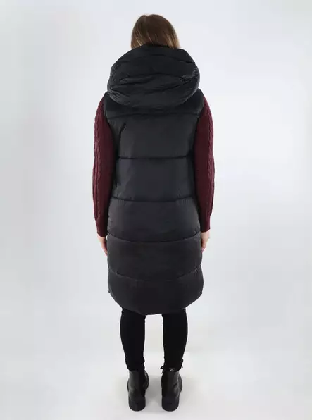 Vero Moda naisten toppaliivi Uppsala Hood Waistcoat musta - Naisten liivit - 140037 - 2