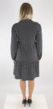 JDY Klänning Lotus l/s v-ringad svart/square - Klänningar och tunikor - 131487 - 2