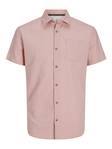 Jack&Jones lyhythihainen Kauluspaita Abel coral pink - Miesten kauluspaidat - 131397 - 1