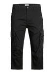 Jack & Jones miesten mustat joustavat caprit Cole cargo long - Miesten shortsit ja caprit - 128837 - 1