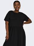 Only Carmakoma naisten pluskoon Mekko May peplum musta - Mekot ja tunikat - 133377 - 2