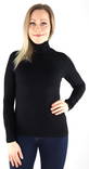 Only naisten Ribbipaita Sille roll neck musta - Naisten pitkähihaiset paidat - 132657 - 1