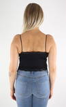 Only naisten seamless Toppi Vicky lace cropped musta - Naisten topit - 131427 - 2
