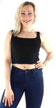 Pieces naisten Ribbitoppi Nukisa cropped musta - Naisten topit - 133497 - 1