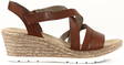 Rieker Kilklackade sandaler 61937-24 brun - Rieker sandals - 130297 - 1