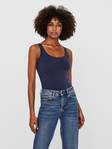 Vero Moda naisten sininen perus toppi Maxi my long black iris - Naisten topit - 129067 - 1