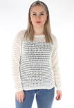 Vila Stickad tröja Lelas o-neck - Stickat för damer - 126037 - 2