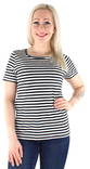 Vila T-shirt Sus o-neck svart/vit - T-shirts för damer - 125637 - 1