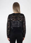 Vila naisten neuletakki Estea Lace musta - Naisten neuleet - 135777 - 2