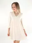 Vila tunika / mekko Brielle V-neck eggnog - Mekot ja tunikat - 136337 - 1