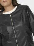 Only Carmakoma plus size konstläderjacka Echo Faux svart - Skinnjackor och PU-jackor för damer - 136787 - 5