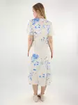 Vila kukkakuviollinen kietaisumekko Lovie Wrap Midi valkoinen/sininen - Mekot ja tunikat - 138437 - 2