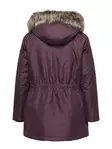 Only Carmakoma pluskoon takki Irena Parka Mauve wine - Naisten talvitakit - 139607 - 6