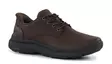 Skechers miesten nahkaiset kävelykengät 205895/RDBR - Promenadskor för herrar - 141897 - 1