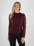 Vila naisten paita Rikke viininpunainen - Långärmade tröjor för damer - 141977 - 1