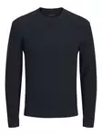 Jack&Jones miesten puuvillaneule Blustanley tummansininen - Stickat för herrar - 142227 - 1