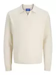 Jack&Jones Neule Greene polo luonnonvalkoinen - Miesten neuleet - 139817 - 1