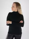 North Outdoor Alina merinovillainen poolopusero musta - Naisten pitkähihaiset paidat - 139477 - 1