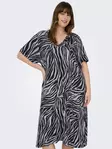 Only Carmakoma pluskoon joustava mekko Fyrla alloy/zebra - Mekot ja tunikat - 138347 - 1