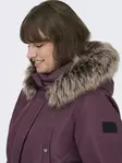 Only Carmakoma plus size jacka Parka Mauve wine - Vinterjackor för damer - 139607 - 3