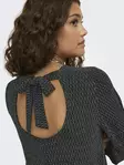 Only glittermekko rusettiyksityiskohdalla Carol musta/hopea - Mekot ja tunikat - 137567 - 5