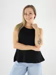 Only naisten peplumtoppi Kiss peplum musta - Naisten topit - 140757 - 1