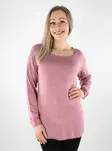 Only naisten pitkä neule Mila Lacy roosa - Naisten neuleet - 137617 - 1