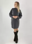 Only Neulemekko Olivia highneck meleerattu tummanharmaa - Naisten neuleet - 141807 - 1