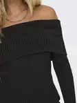 Only off shoulder-mallinen neule Katia musta - Naisten neuleet - 137647 - 4
