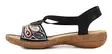 Rieker damsandaler 608B4-00 svart - Rieker sandals - 138227 - 2