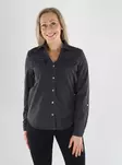 Vero Moda VMBUMPY LS LOOSE svart jeansskjorta - Skjortor och blusar för damer - 141527 - 1