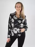 Vero Moda naisten kauluspaita Elena musta/kukkakuosi - Naisten kauluspaidat ja puserot - 139667 - 1