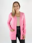 Vila naisten neuletakki Ril Open pinkki - Naisten neuleet - 139017 - 1