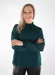 Vila naisten paita Michelle Highneck tummanvihreä - Naisten pitkähihaiset paidat - 136947 - 1