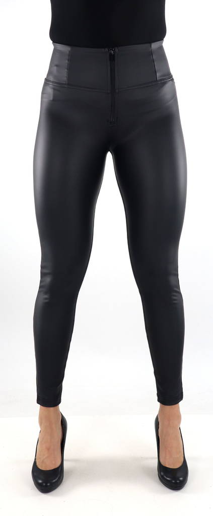 Freddy-housut WR.UP® Eco Vegan Leather High Waist musta - Naisten housut - 134127 - 1