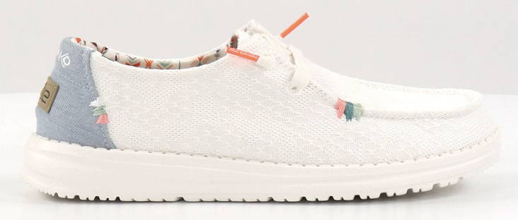 HEYDUDE kevyet kävelykengät Wendy boho white crochet - Naisten kävelykengät - 133677 - 1