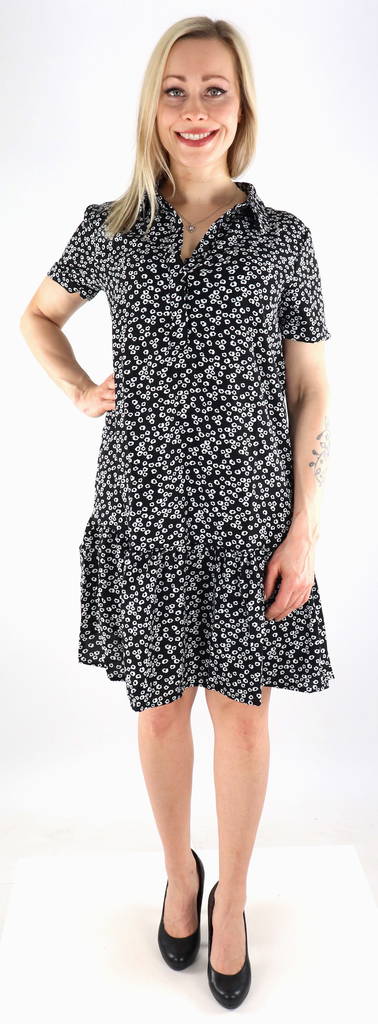 JDY Mekko Lion placket musta/flower - Mekot ja tunikat - 132937 - 1