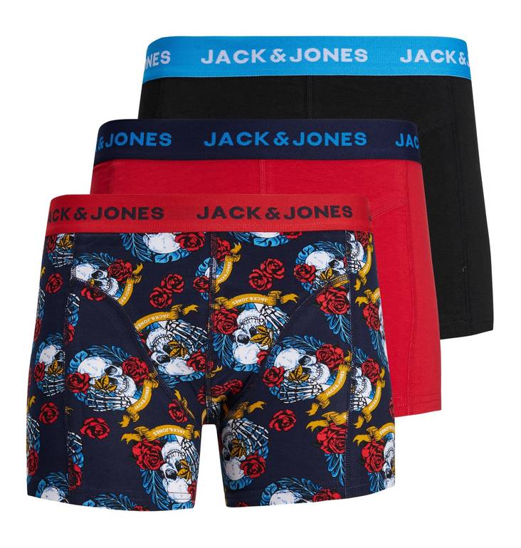 Jack&Jones Boxerit Climit 3pack true red - Miesten boxerit ja sukat - 131927 - 1