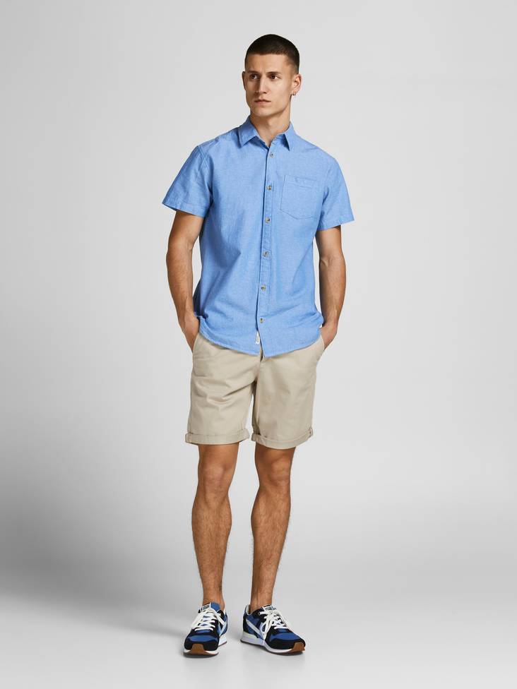 Jack&Jones miesten shortsit Bowie oxford tan - Miesten shortsit ja caprit - 130767 - 1